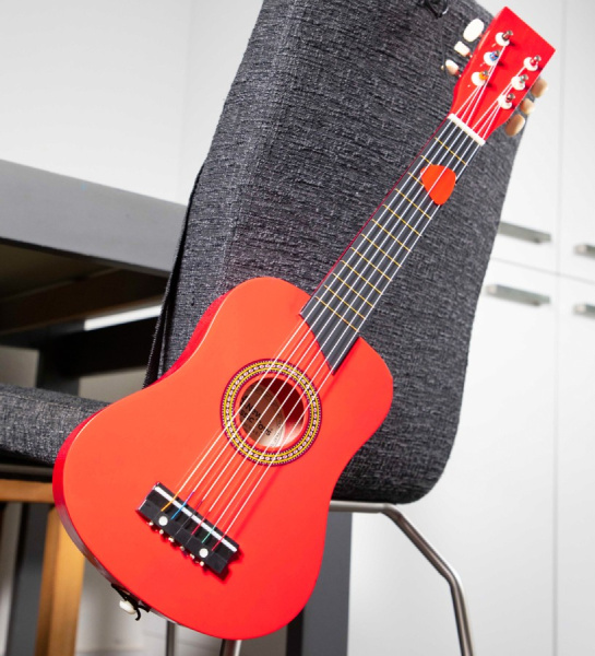Игрушка музыкальная Гитара 64 см красная New Classic Toys