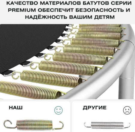 Батут с защитной сеткой ACTIVITY 6 1,8 м зеленый Perfetto Sport