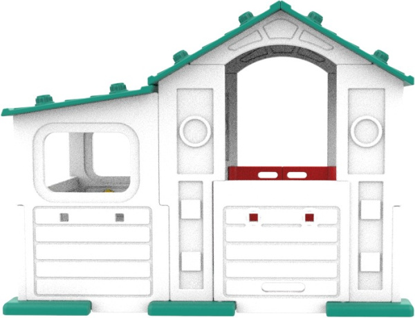 Домик игровой с пристройкой со столиком и стульчиками ТОМО Toy Monarch