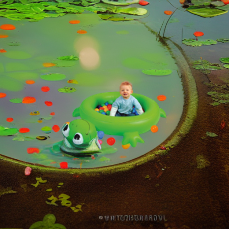 Лягушонок с шариками Upright