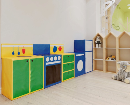 Набор мягких игровых блоков Поваренок Romana