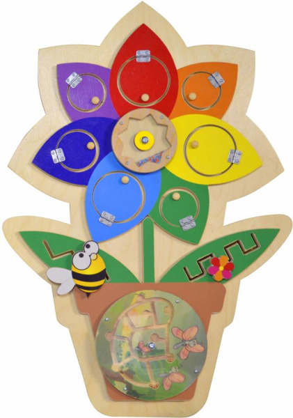 Набор бизибордов Цветы, 4 штуки Romsens