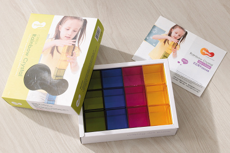 Кубики прозрачные Радужный кристалл, 16 штук Weplay