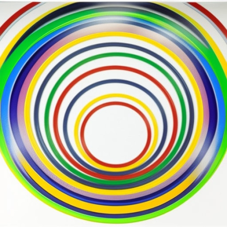 Обруч гимнастический плоский 70 см