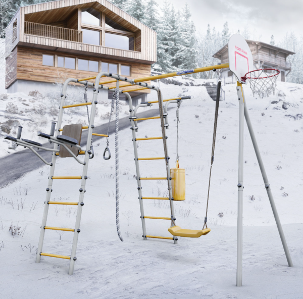 Дачный комплекс Fitness + качели ПЛАСТИКОВЫЕ