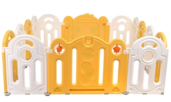 Детский манеж-ограждение Утенок желтый/белый Pituso