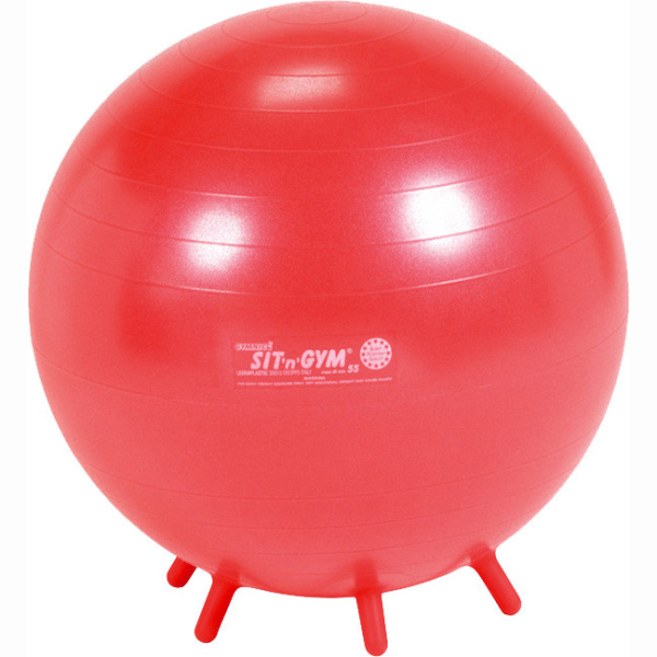 Мяч на ножках Sit n Gym красный 55 см Ledraplastic