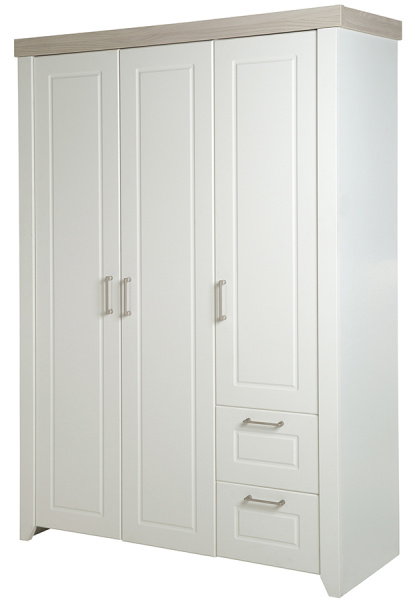 Трехстворчатый шкаф Felicia белый Roba