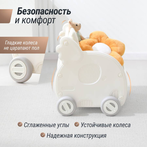 Тележка UNIX Kids Elephant White