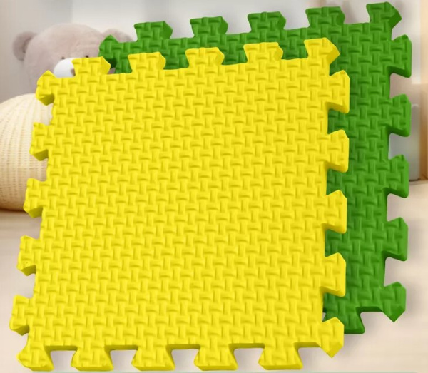 Мягкий пол универсальный Плетенка 33х33 см ассорти Eco-cover