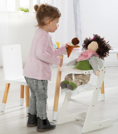 Кукольный стульчик Stella белый Roba