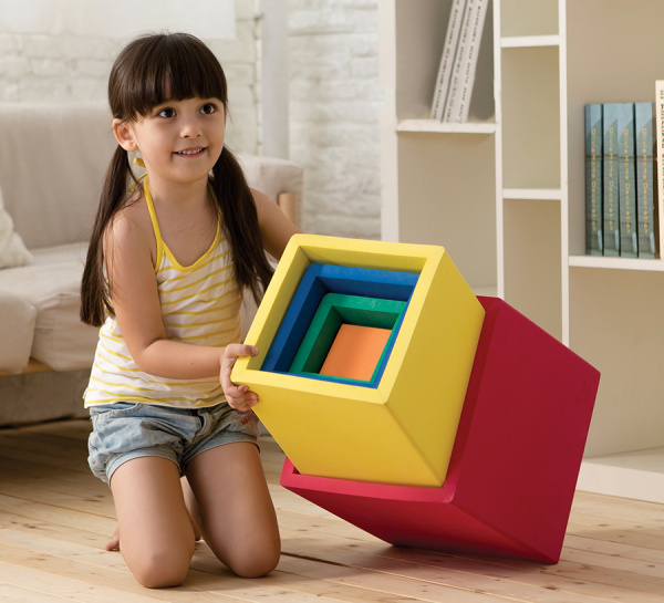 Рамки объемные Кубы 5 в 1, цветные Weplay