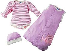 Спальный мешок для девочки (сиреневый), 3-6 месяцев Bon Bebe