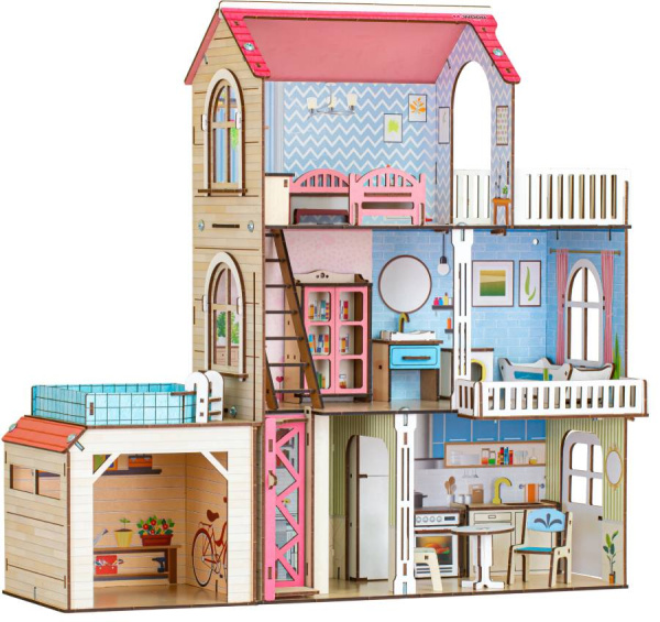 Кукольный домик деревянный Мелодия M-WOOD