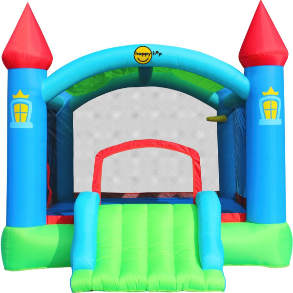 Надувной батут с горкой Мега Крепость Happy Hop