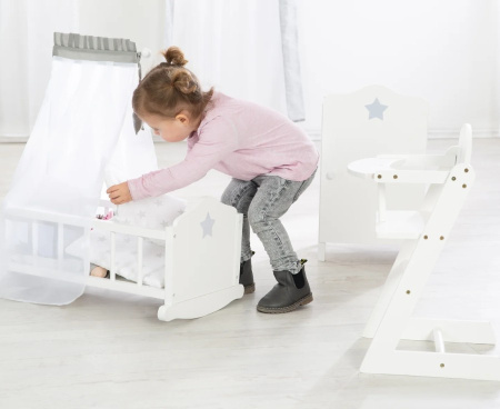 Кукольный шкаф Stella белый Roba