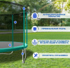 Батут с защитной сеткой ACTIVITY 6 1,8 м зеленый Perfetto Sport
