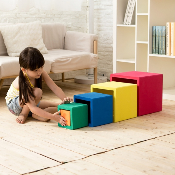 Рамки объемные Кубы 5 в 1, цветные Weplay