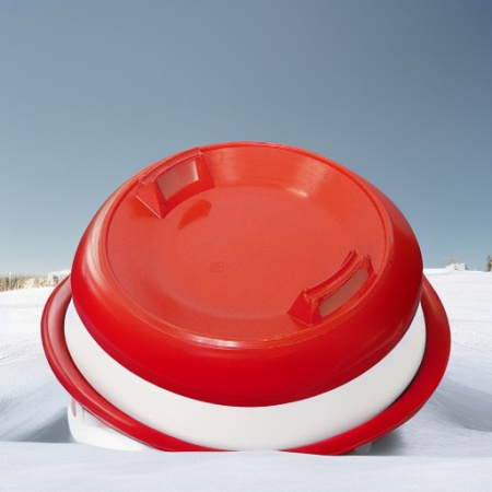 Санки-ледянка круглые красные