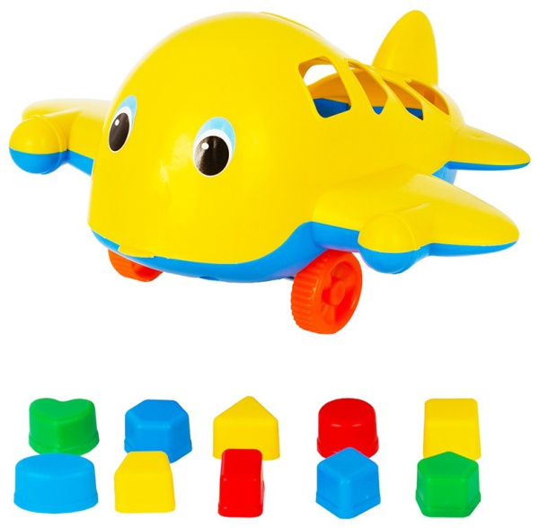 Самолет Кит с 10 логическими фигурами, 28 см СТРОМ