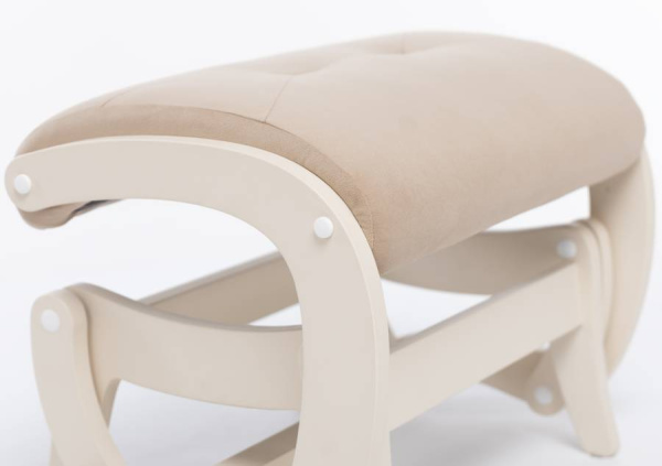 Пуф-глайдер Milli Кьяра (слоновая кость, ткань V18)