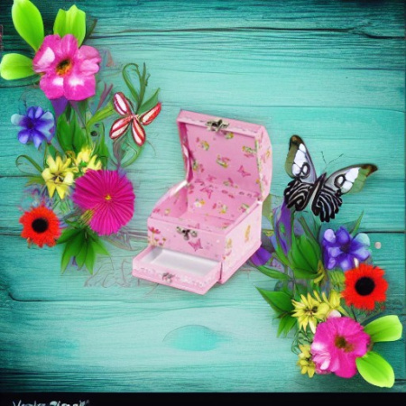 Шкатулка деревянная БАБОЧКИ Generic Design