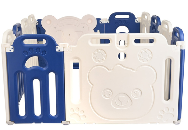 Детский манеж-ограждение Топтыжка синий/белый Pituso