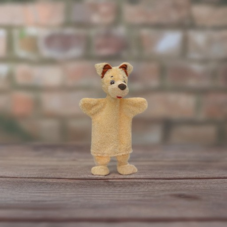 Кукла на руку ПЕСИК бежевый Moravska Ustrenda Brno