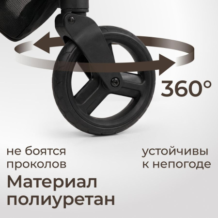 Коляска прогулочная UNIX Kids Vento Венто бежевая