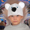 Карнавальная шапочка Мишка полярный белый Карнавалофф