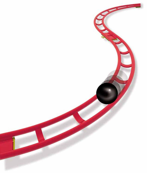 Конструктор-серпантин Roller Coaster 150 деталей Quercetti