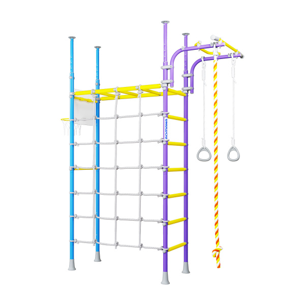 Шведская стенка R4 сиренево/голубой