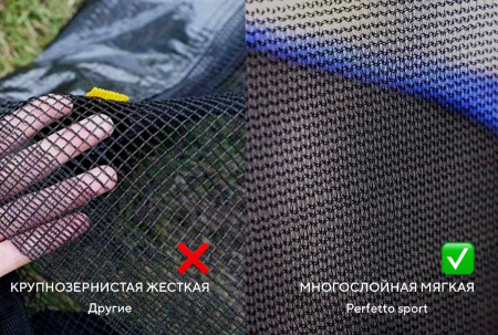 Батут с защитной сеткой ACTIVITY 6 1,8 м зеленый Perfetto Sport