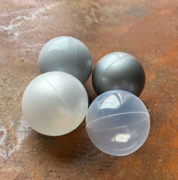 Шарики для сухого бассейна 7 см, 150 штук 4 цвета серые