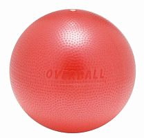 Мяч легкий OVER BALL 23 см красный Ledraplastic