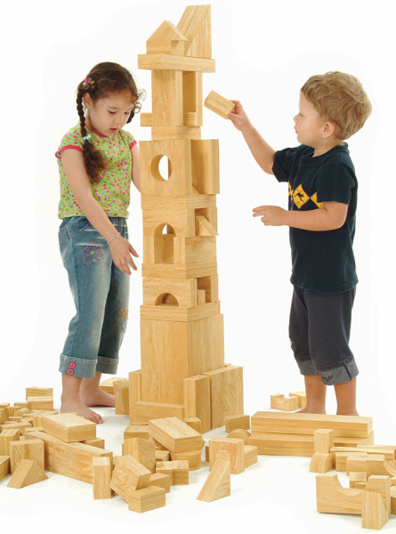 Конструктор крупногабаритный SOFT EVA WOODY BLOCK, 68 элементов (толщина 4 см) Weplay