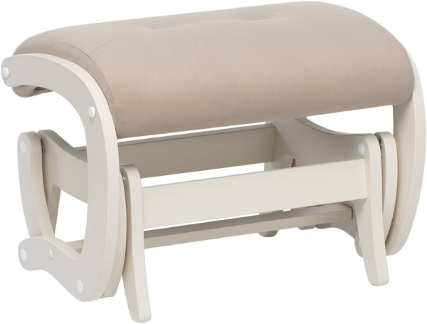 Пуф-глайдер Milli Кьяра (слоновая кость, ткань V18)