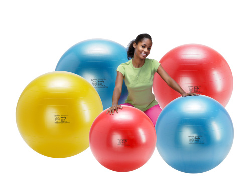 Мяч гимнастический Body Ball для фитнеса 55 см красный Ledraplastic
