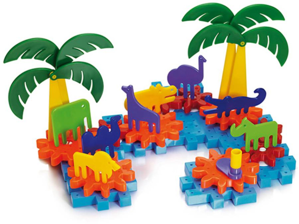 Конструктор Шестеренки Джунгли 50 деталей Quercetti