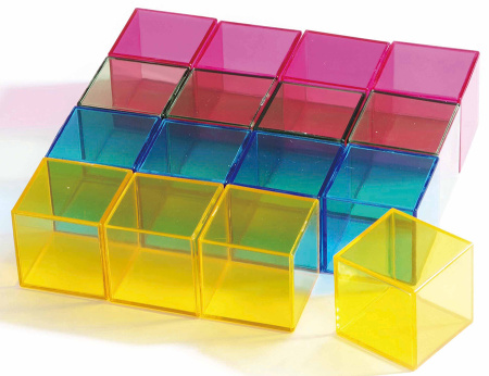 Кубики прозрачные Радужный кристалл, 16 штук Weplay