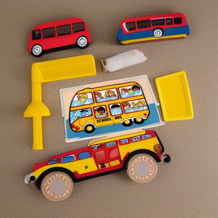 Рамка-вкладыш Школьный автобус ЛЭМ