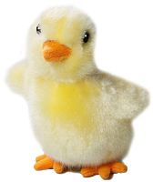 Игрушка мягкая Цыпленок желтый 12 см LEOSCO