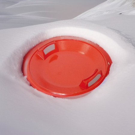 Санки-ледянка круглые красные