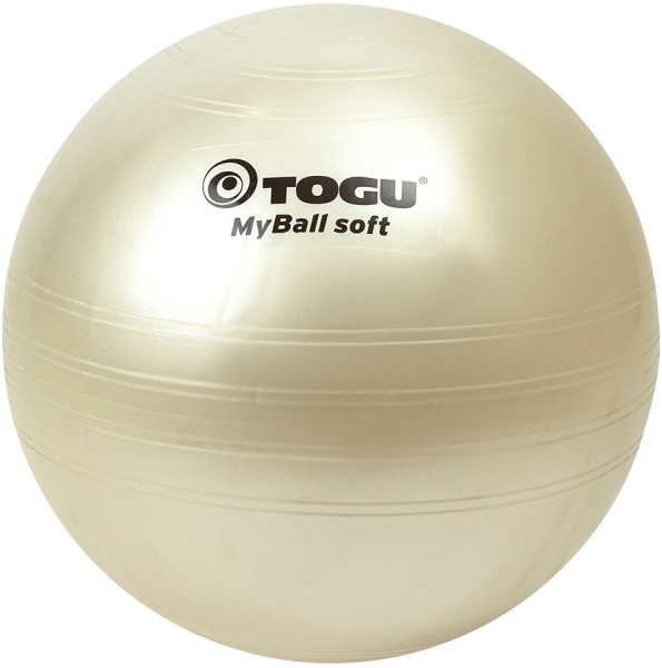 Гимнастический мяч TOGU My Ball Soft 75 см белый перламутровый