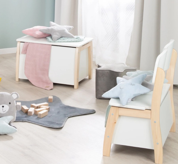 Ящик для игрушек белый/натуральный Roba