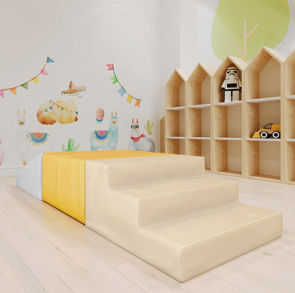 Мягкие игровые блоки Лесенка Pastel Romana