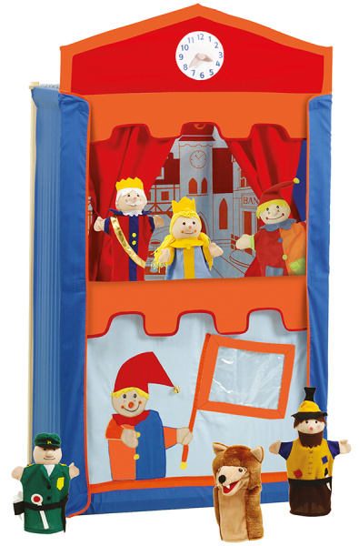 Детский игровой театр с 6 перчаточными куклами Roba