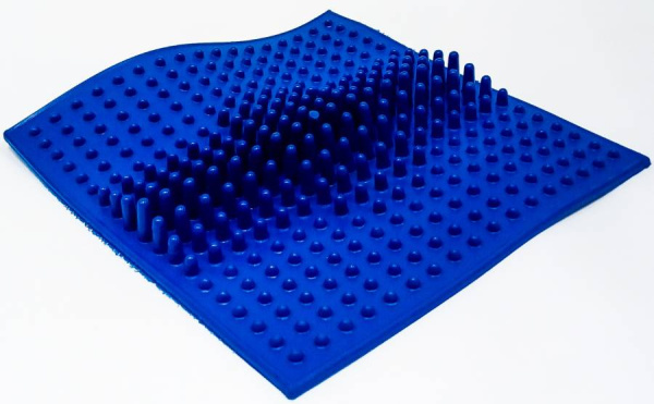 Коврик с шипами квадратный 24х24 см, 1 штука Тех-пласт